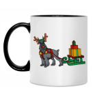 Кружка двухцветная