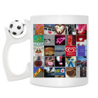 Кружка с футбольным мячиком