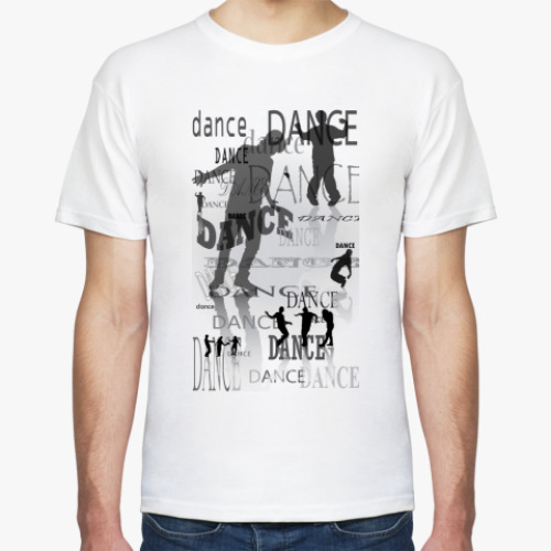 Футболка с принтом dance