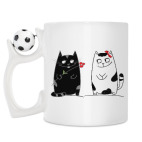 Кружка с футбольным мячиком