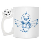 Кружка с футбольным мячиком