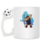 Кружка с футбольным мячиком