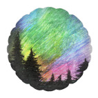 Лес и фантастическое небо