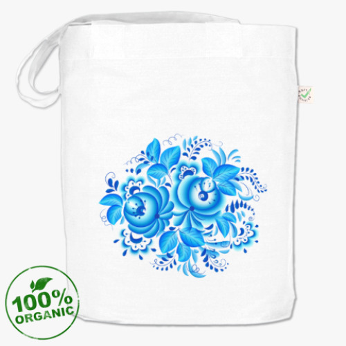 Сумка шоппер с принтом Гжель