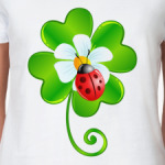 Божья коровка и клевер