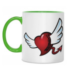 Двухцветная кружка Сердце