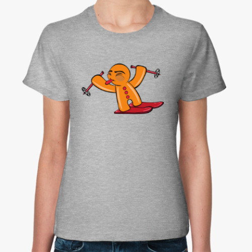 Женская футболка Gingerbread man