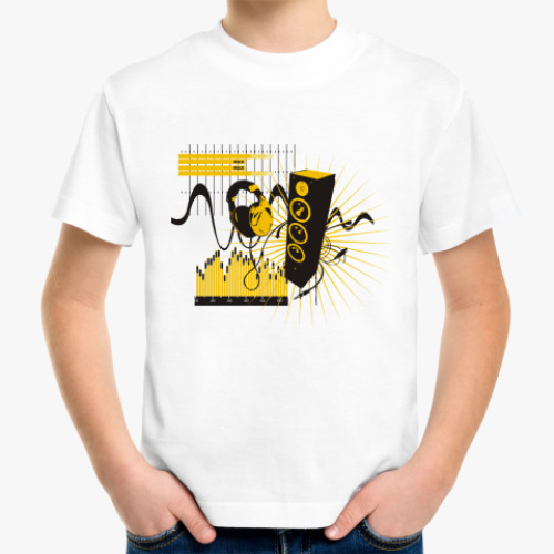 Детская футболка с принтом Sound