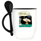 Кружка с ложкой