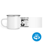 Кружка металлическая белая (круговая запечатка)