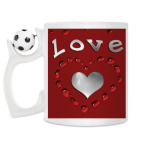 Кружка с футбольным мячиком