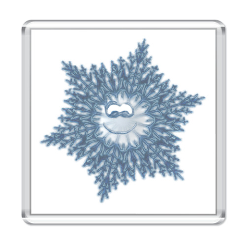 Магнит  `Улыбчивая снежинка`