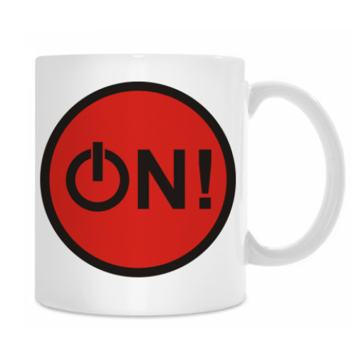 Кружка с принтом Включись!