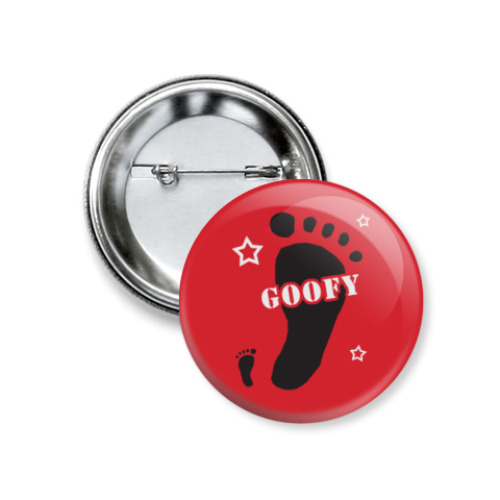 Значок 37мм с принтом Goofy
