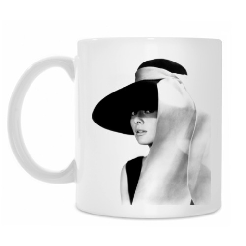 Кружка с принтом Одри Хепбёрн