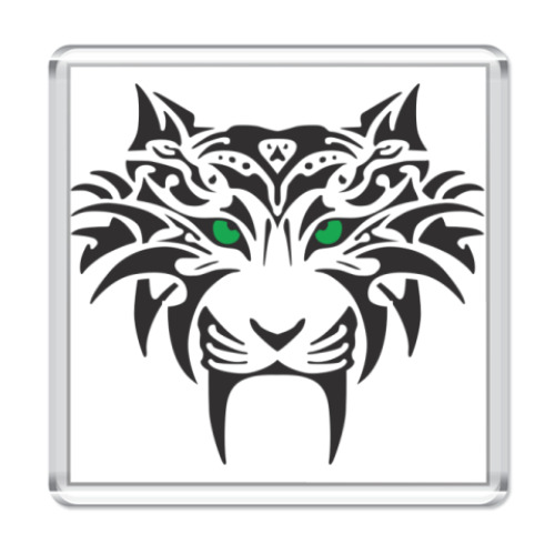 Магнит с принтом  Tribal Тигр