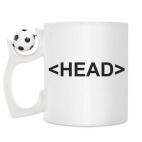 Кружка с футбольным мячиком