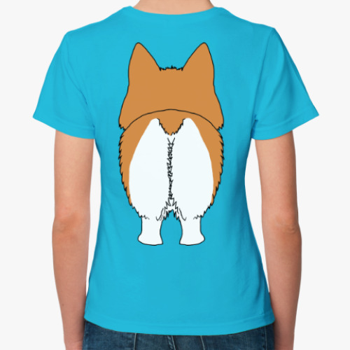 Женская футболка Две Стороны Корги