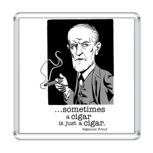 Магнит с принтом  Зигмунд Фрейд