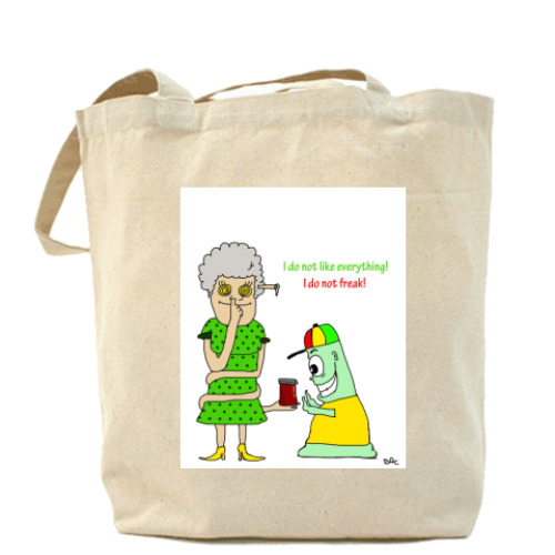 Сумка шоппер с принтом Я не как все!