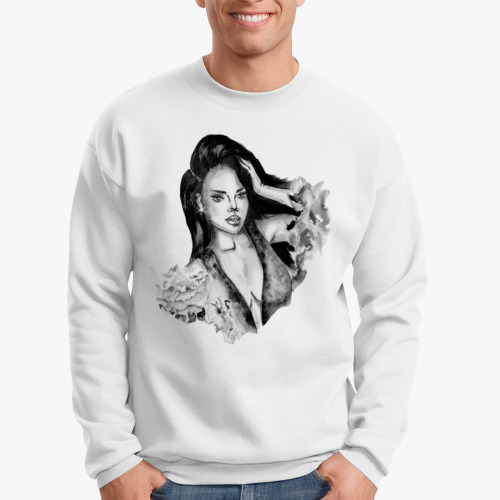 Свитшот с принтом Девушка