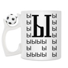 Кружка с футбольным мячиком