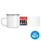 Кружка металлическая белая (круговая запечатка)