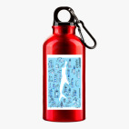 Металлическая бутылка 400 мл UV-DTF