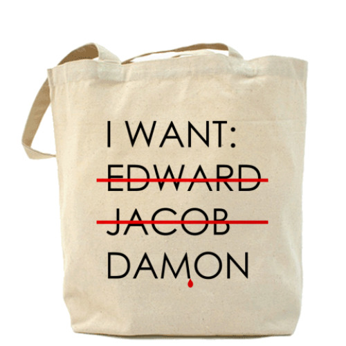 Сумка шоппер Cумка I want Damon
