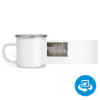 Кружка металлическая белая (круговая запечатка)