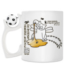 Кружка с футбольным мячиком