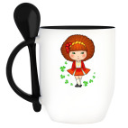 Кружка с ложкой