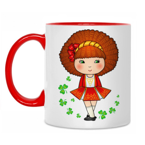 Кружка с принтом Ирландская девочка