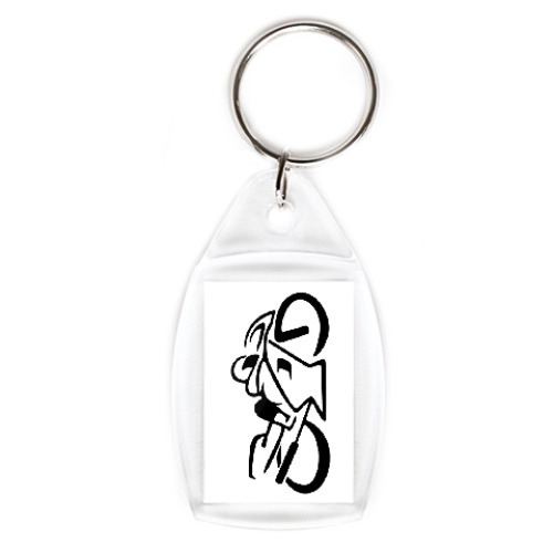 Брелок с принтом Motobike chopper