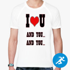 Мужская спортивная футболка