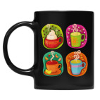 Кружка цветная UV-DTF