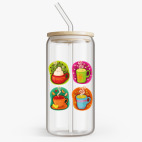 Банка с бамбуковой крышкой