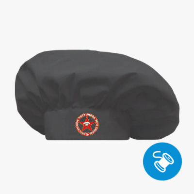 Поварской колпак Поварской колпак черный, вышивка
