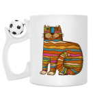 Кружка с футбольным мячиком