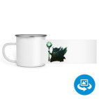 Кружка металлическая белая (круговая запечатка)