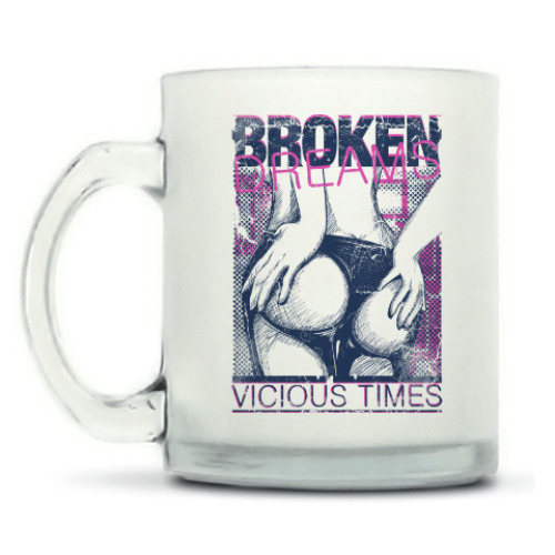 Кружка матовая с принтом Попка