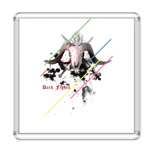 Магнит с принтом Череп