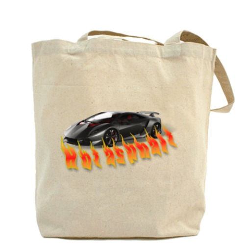 Сумка шоппер с принтом Hot asphalt