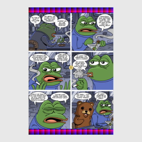 Постер Pepe Frog
