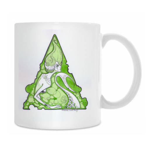 Кружка с принтом Русалочка