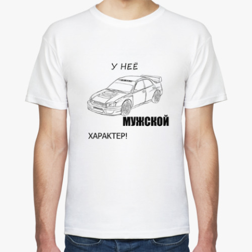 Футболка с принтом Subaru