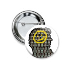 Значок 37 мм  37 мм Sherlock smile