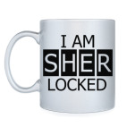 Кружка серебристая I Am SHER LOCKED