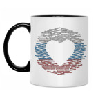 Кружка двухцветная