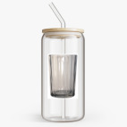 Банка с бамбуковой крышкой